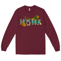 Burgundy western mama cow Long Sleeve Tee - Artiststas