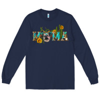 Navy western mama cow Long Sleeve Tee - Artiststas