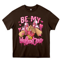 Chocolate Brown be my valentine light skinned girl sneakers Heavy Core Tee - RanaPortraitStore