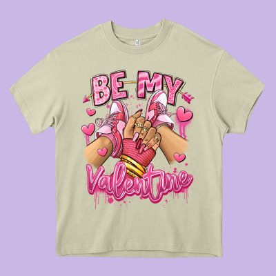Heavy Core Tee be my valentine light skinned girl sneakers