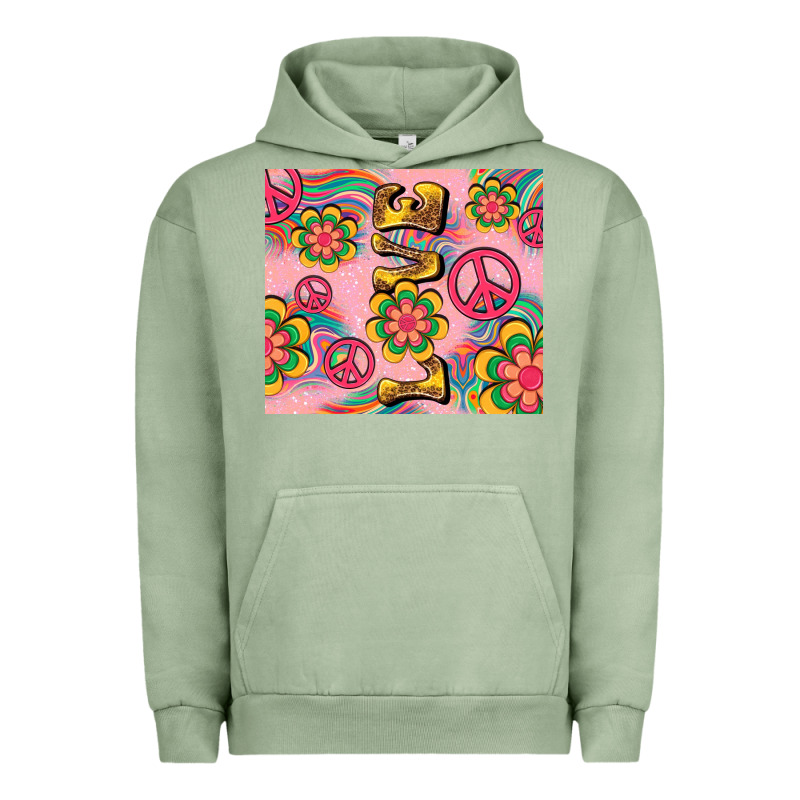 Peace Love Hippie Daisy Urban Hoodie by TumblerDesignByShophia | Teevron