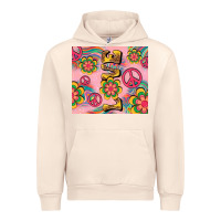 Sandshell peace love hippie daisy Urban Hoodie - TumblerDesignByShophia