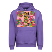 Tulip peace love hippie daisy Urban Hoodie - TumblerDesignByShophia