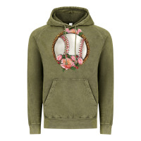 Vintage Olive western baseball with roses Vintage Hoodie - HRA Design Shop