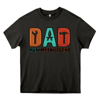 Asphalt dad man myth legend Heavy Core Tee - Artiststas