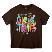 Chocolate Brown girls trip 2024 Heavy Core Tee - RanaPortraitStore