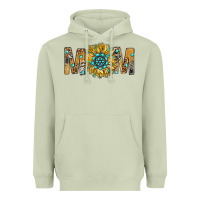 Matcha Western Mom With Gemstone And Sunflower Heavyweight Hoodie - BundleAndBundleShop