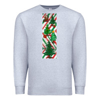Heather Grey christmas pen wraps Premium Sweatshirt - BundleAndBundleShop