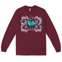 Burgundy cherry blossoms mom Long Sleeve Tee - Artiststas