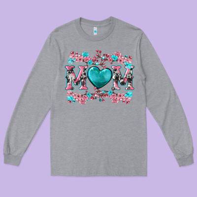 Cherry Blossoms Mom Long Sleeve Tee Designed By Artiststas