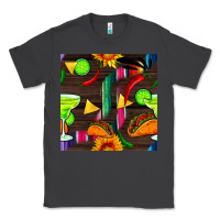 Smoke margarita and taco seamless pattern Classic Tee - BundleAndBundleShop