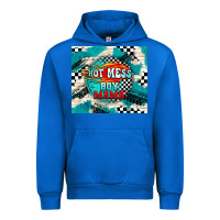 Cobalt hot mess boy mama with fire Urban Hoodie - TumblerDesignByShophia