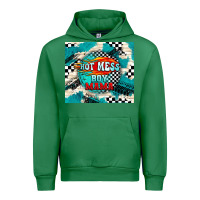 Emerald hot mess boy mama with fire Urban Hoodie - TumblerDesignByShophia