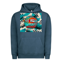 Pigment Midnight Navy hot mess boy mama with fire Urban Hoodie - TumblerDesignByShophia