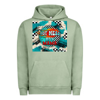 Pigment Oil Green hot mess boy mama with fire Urban Hoodie - TumblerDesignByShophia
