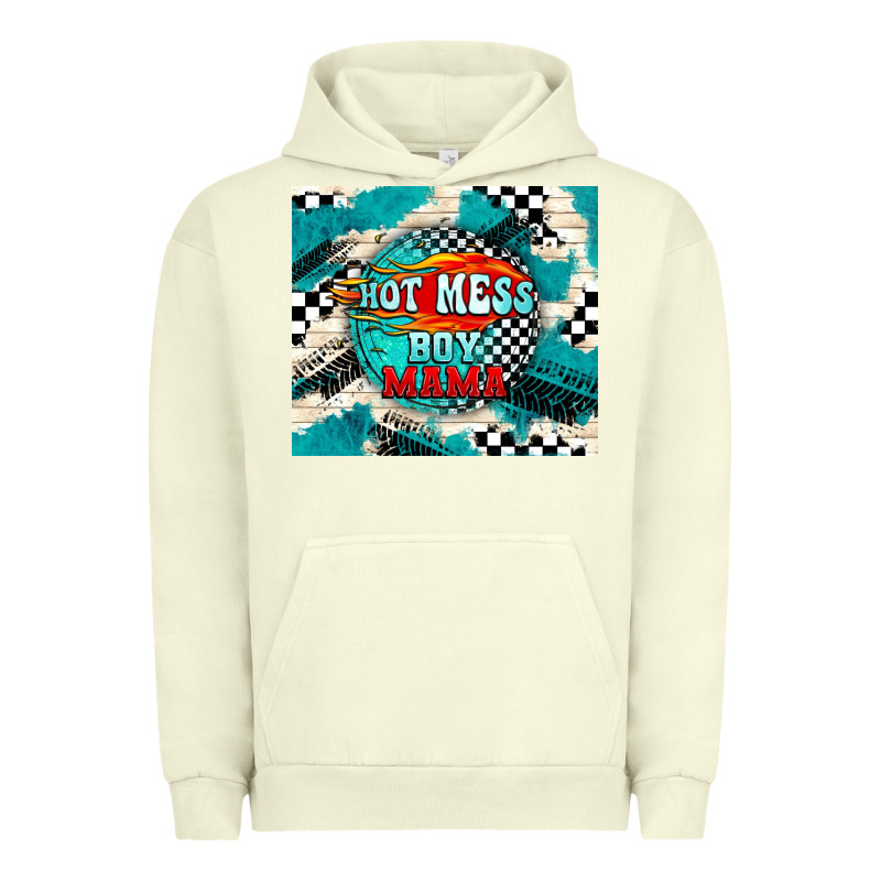 Hot Mess Boy Mama With Fire Urban Hoodie by TumblerDesignByShophia | Teevron