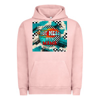 Pigment Salmon hot mess boy mama with fire Urban Hoodie - TumblerDesignByShophia