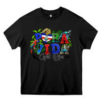 Black pura vida costa rica rana Heavy Core Tee - RanaPortraitStore