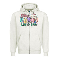 Oatmeal Heather some bunny loves you easter Zipper Hoodie - MaliasSmallBusiness