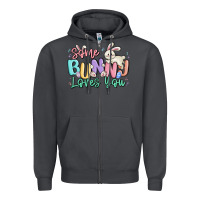 Smoke some bunny loves you easter Zipper Hoodie - MaliasSmallBusiness
