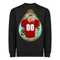 Black american football and western roses teardrop Heavyweight Sweatshirt - BundleAndBundleShop