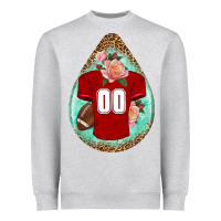 American Football And Western Roses Teardrop Heavyweight Sweatshirt | Teevron