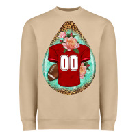 Mushroom american football and western roses teardrop Heavyweight Sweatshirt - BundleAndBundleShop