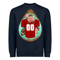 Navy american football and western roses teardrop Heavyweight Sweatshirt - BundleAndBundleShop