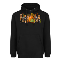 Black Western Mom With Pumpkins Heavyweight Hoodie - BundleAndBundleShop