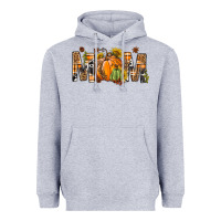Heather Grey Western Mom With Pumpkins Heavyweight Hoodie - BundleAndBundleShop