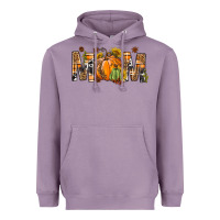 Lavender Western Mom With Pumpkins Heavyweight Hoodie - BundleAndBundleShop