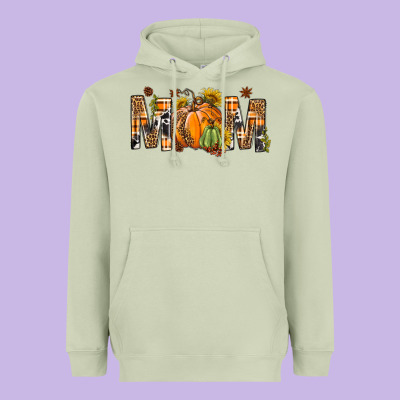 Western Mom With Pumpkins Heavyweight Hoodie Designed By Bundleandbundleshop