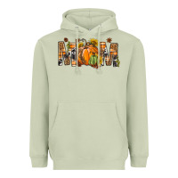 Matcha Western Mom With Pumpkins Heavyweight Hoodie - BundleAndBundleShop