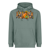 Sage Western Mom With Pumpkins Heavyweight Hoodie - BundleAndBundleShop