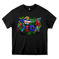 Black pura vida costa rica Heavy Core Tee - RanaPortraitStore