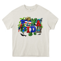 Cream pura vida costa rica Heavy Core Tee - RanaPortraitStore