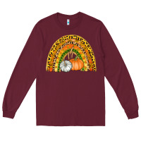 Burgundy fall rainbow Long Sleeve Tee - AdoDesignShop