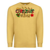 Antique Gold christmas vibes Premium Sweatshirt - BundleAndBundleShop