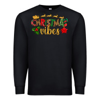 Black christmas vibes Premium Sweatshirt - BundleAndBundleShop