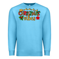 Ocean Blue christmas vibes Premium Sweatshirt - BundleAndBundleShop