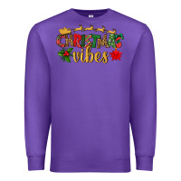 Purple christmas vibes Premium Sweatshirt - BundleAndBundleShop