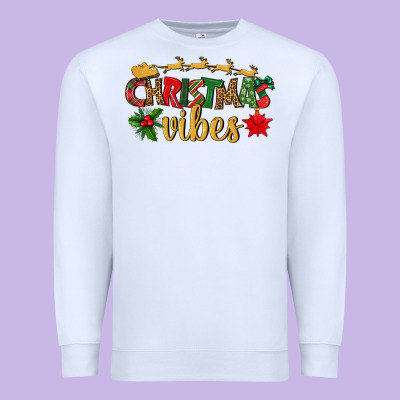 Christmas Vibes Premium Sweatshirt Designed By Bundleandbundleshop