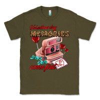 Army Green valentines day memories come first Classic Tee - AdoDesignShop