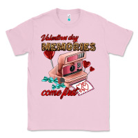 Bubblegum Pink valentines day memories come first Classic Tee - AdoDesignShop