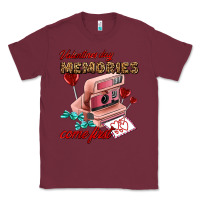 Burgundy valentines day memories come first Classic Tee - AdoDesignShop