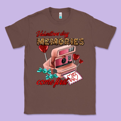 Valentines Day Memories Come First Classic Tee Designed By Adodesignshop