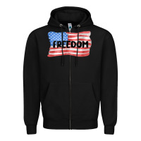 Black freedom usa Zipper Hoodie - MaliasSmallBusiness