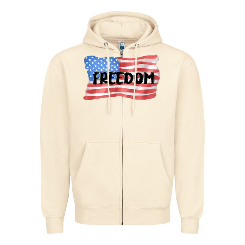 Freedom Usa Zipper Hoodie by MaliasSmallBusiness | Teevron