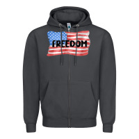 Smoke freedom usa Zipper Hoodie - MaliasSmallBusiness