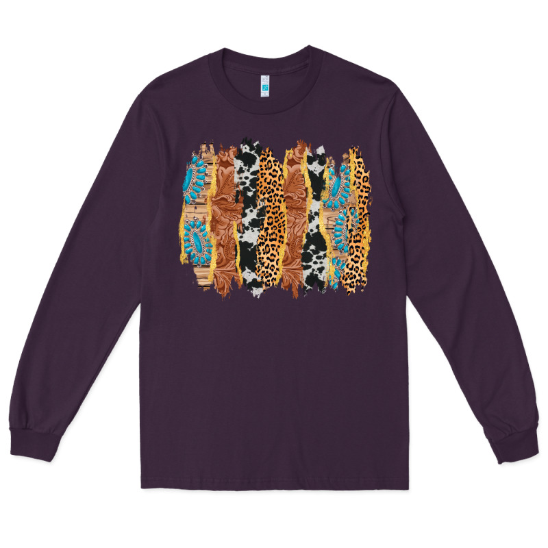 Western Brushstrokes Long Sleeve Tee by AdoDesignShop | Teevron